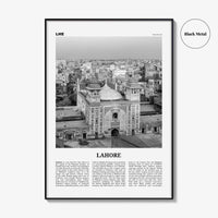 Lahore Print Black and White No 2, Lahore Wall Art, Lahore Poster, Lahore Photo, Lahore Wall Decor, Pakistan, لاہور لہور, Punjab City, Asia