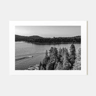 Lake Arrowhead Landscape B&W Poster