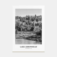 Lake Arrowhead Portrait B&W Poster