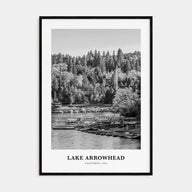 Lake Arrowhead Portrait B&W Poster
