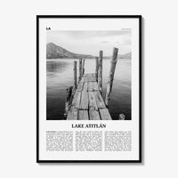Lake Atitlan Print Black and White, Lake Atitlán Wall Art, Lake Atitlán Poster, Lake Atitlán Photo, Lake Atitlán Wall Décor, Guatemala