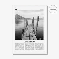 Lake Atitlan Print Black and White, Lake Atitlán Wall Art, Lake Atitlán Poster, Lake Atitlán Photo, Lake Atitlán Wall Décor, Guatemala