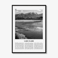 Lake Clark National Park Print Black and White, Lake Clark Wall Art, Lake Clark Poster, Lake Clark Photo, Lake Clark Wall Décor, Alaska, USA