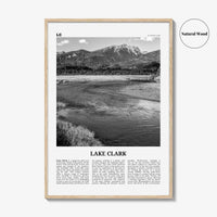 Lake Clark National Park Print Black and White, Lake Clark Wall Art, Lake Clark Poster, Lake Clark Photo, Lake Clark Wall Décor, Alaska, USA