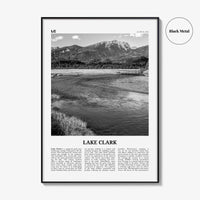 Lake Clark National Park Print Black and White, Lake Clark Wall Art, Lake Clark Poster, Lake Clark Photo, Lake Clark Wall Décor, Alaska, USA