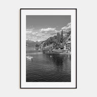 Lake Como Photo B&W Poster