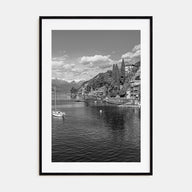 Lake Como Photo B&W Poster