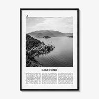 Lake Como Print Black and White, Lake Como Wall Art, Lake Como Poster, Lake Como Photo, Lake Como Wall Décor, Lake Como Map, Italy, Italia