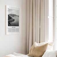 Lake Como Print Black and White, Lake Como Wall Art, Lake Como Poster, Lake Como Photo, Lake Como Wall Décor, Lake Como Map, Italy, Italia