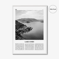 Lake Como Print Black and White, Lake Como Wall Art, Lake Como Poster, Lake Como Photo, Lake Como Wall Décor, Lake Como Map, Italy, Italia