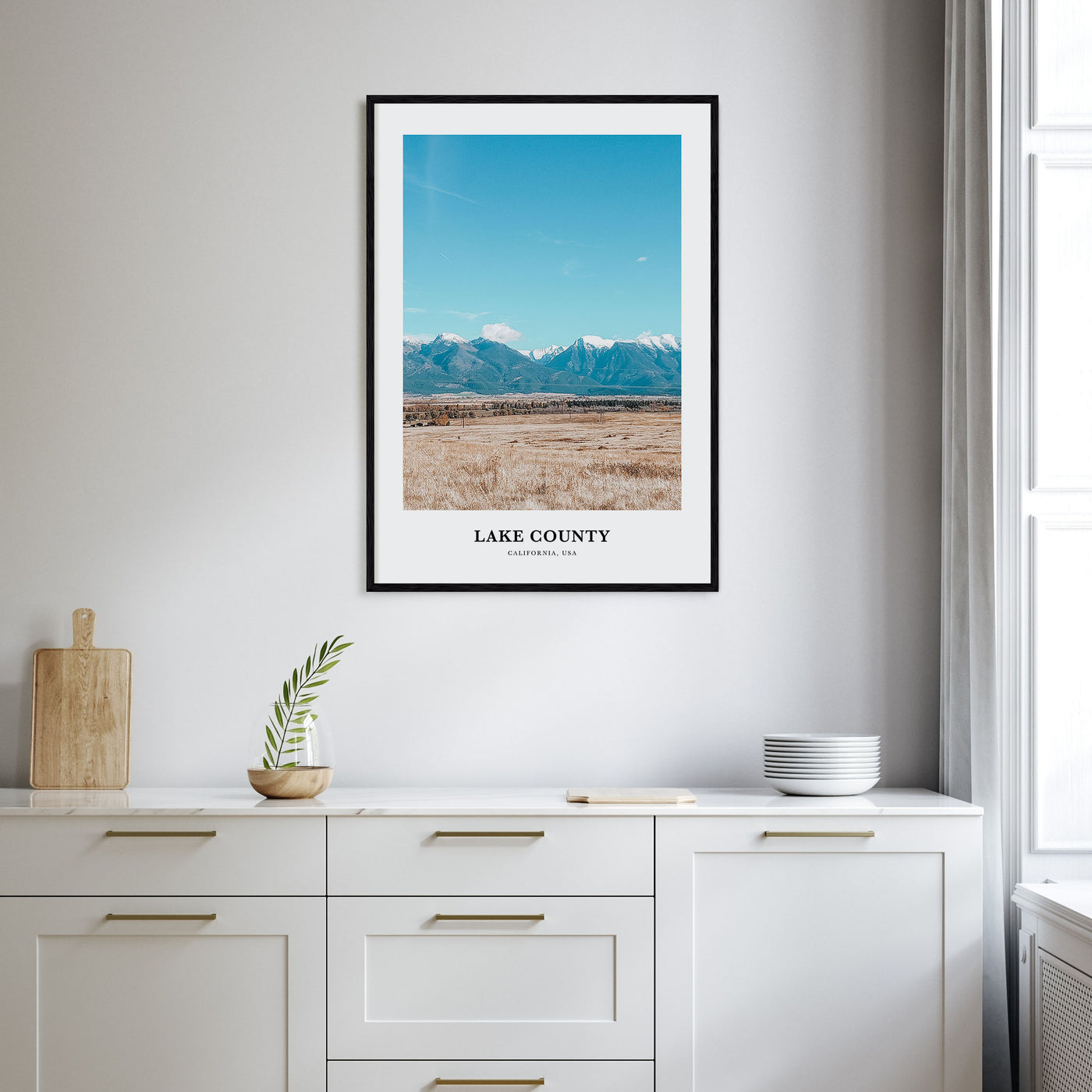 Lake County Portrait Color Poster