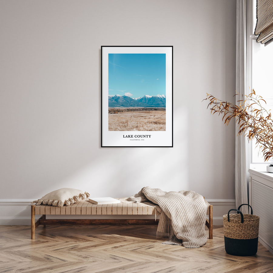 Lake County Portrait Color Poster