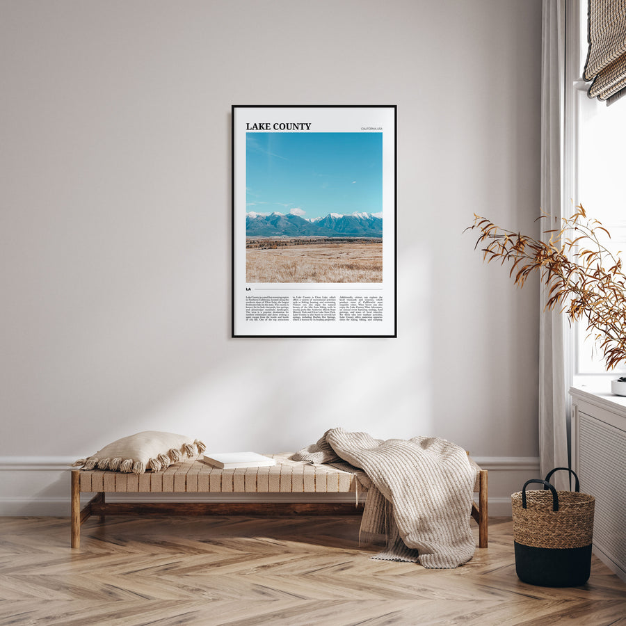 Lake County Travel Color Poster
