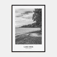 Lake Erie Portrait B&W Poster