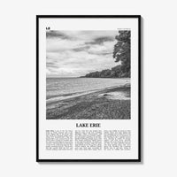 Lake Erie Print Black and White, Lake Erie Wall Art, Lake Erie Poster, Lake Erie Photo, Lake Erie Wall Décor, North America