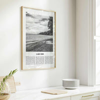 Lake Erie Print Black and White, Lake Erie Wall Art, Lake Erie Poster, Lake Erie Photo, Lake Erie Wall Décor, North America
