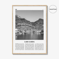 Lake Garda Print Black and White, Lake Garda Wall Art, Lake Garda Poster, Lake Garda Photo, Lake Garda Wall Décor, Lake Garda Map, Italy