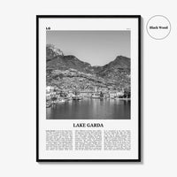 Lake Garda Print Black and White, Lake Garda Wall Art, Lake Garda Poster, Lake Garda Photo, Lake Garda Wall Décor, Lake Garda Map, Italy