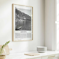 Lake Geneva Print Black and White, Lake Geneva Wall Art, Lake Geneva Poster, Lake Geneva Photo, Lake Geneva Wall Décor, Lake Geneva Map