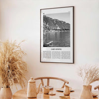 Lake Geneva Print Black and White, Lake Geneva Wall Art, Lake Geneva Poster, Lake Geneva Photo, Lake Geneva Wall Décor, Lake Geneva Map