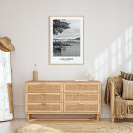 Lake George Portrait B&W Poster