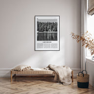 Lake Gregory Travel B&W Poster