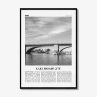 Lake Havasu City Print Black and White, Lake Havasu City Wall Art, Lake Havasu City Poster, Lake Havasu City Photo, Havasu City Map, Arizona