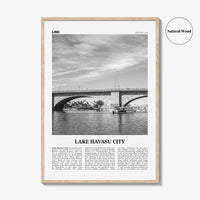 Lake Havasu City Print Black and White, Lake Havasu City Wall Art, Lake Havasu City Poster, Lake Havasu City Photo, Havasu City Map, Arizona
