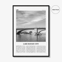Lake Havasu City Print Black and White, Lake Havasu City Wall Art, Lake Havasu City Poster, Lake Havasu City Photo, Havasu City Map, Arizona