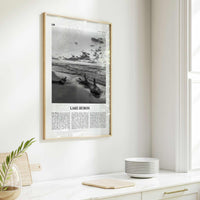 Lake Huron Print Black and White, Lake Huron Wall Art, Lake Huron Poster, Lake Huron Photo, Lake Huron Wall Décor, Lake Huron Map Poster