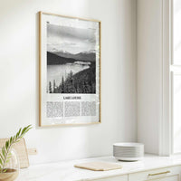 Lake Louise Print Black and White No 1, Lake Louise Wall Art, Lake Louise Poster, Lake Louise Photo, Lake Louise Wall Décor, Alberta, Canada