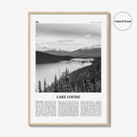 Lake Louise Print Black and White No 1, Lake Louise Wall Art, Lake Louise Poster, Lake Louise Photo, Lake Louise Wall Décor, Alberta, Canada