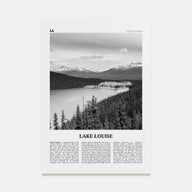 Lake Louise Travel B&W No 1 Poster