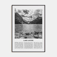 Lake Louise Travel B&W No 2 Poster