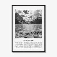 Lake Louise Print Black and White No 2, Lake Louise Wall Art, Lake Louise Poster, Lake Louise Photo, Lake Louise Wall Décor, Alberta, Canada