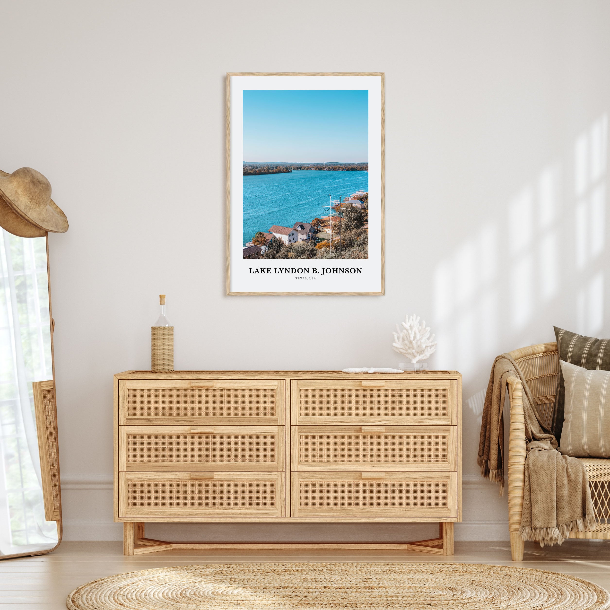 Lake Lyndon B. Johnson Portrait Color Poster