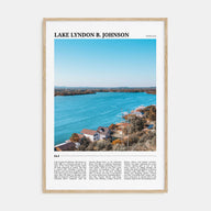 Lake Lyndon B. Johnson Travel Color Poster