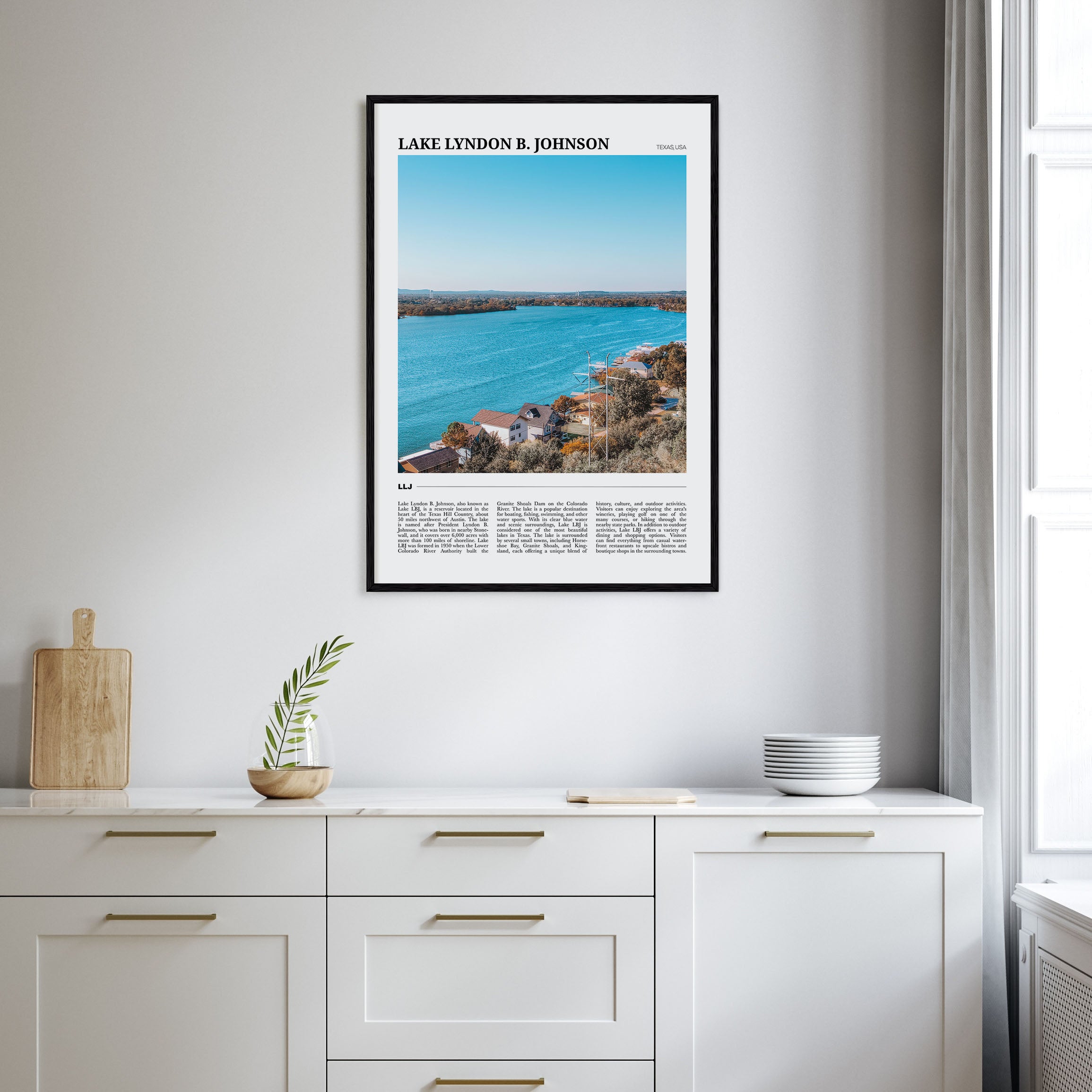 Lake Lyndon B. Johnson Travel Color Poster