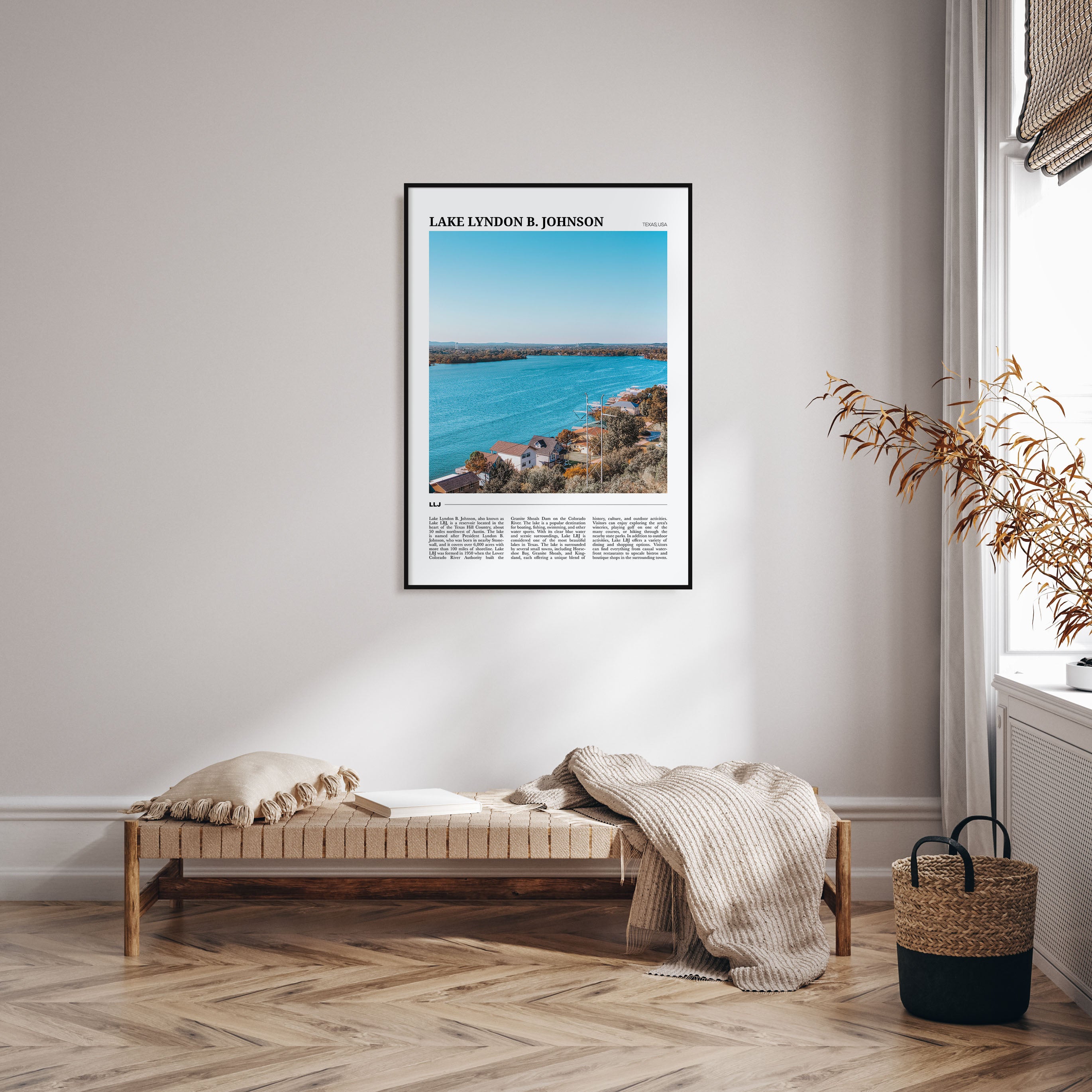 Lake Lyndon B. Johnson Travel Color Poster