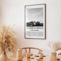 Lake Maggiore Print Black and White, Lake Maggiore Wall Art, Lake Maggiore Poster, Lake Maggiore Photo, Wall Décor, Italy, Switzerland