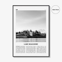 Lake Maggiore Print Black and White, Lake Maggiore Wall Art, Lake Maggiore Poster, Lake Maggiore Photo, Wall Décor, Italy, Switzerland