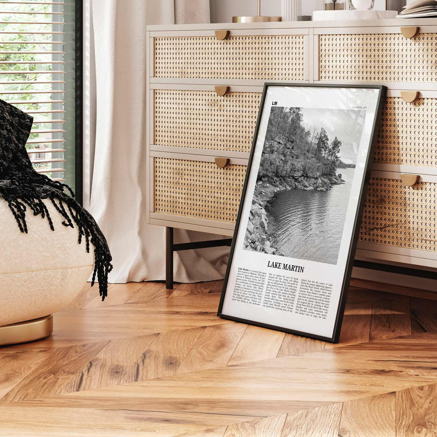 Lake Martin Print Black and White No 1, Lake Martin Wall Art, Lake Martin Poster, Lake Martin Photo, Lake Martin Wall Décor, Alabama, USA