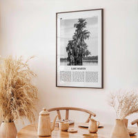 Lake Martin Print Black and White No 2, Lake Martin Wall Art, Lake Martin Poster, Lake Martin Photo, Lake Martin Wall Décor, Alabama, USA