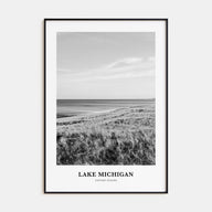 Lake Michigan Portrait B&W Poster