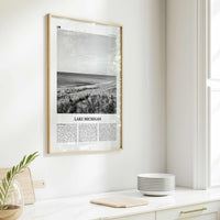 Lake Michigan Print Black and White, Lake Michigan Wall Art, Lake Michigan Poster, Lake Michigan Photo, United States, USA
