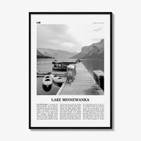 Lake Minnewanka Print Black and White, Lake Minnewanka Wall Art, Lake Minnewanka Poster, Lake Minnewanka Photo, Lake Minnewanka Wall Décor