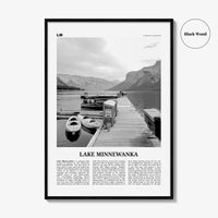 Lake Minnewanka Print Black and White, Lake Minnewanka Wall Art, Lake Minnewanka Poster, Lake Minnewanka Photo, Lake Minnewanka Wall Décor
