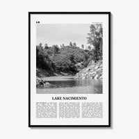 Lake Nacimiento Print Black and White, Lake Nacimiento Wall Art, Lake Nacimiento Poster, Lake Nacimiento Photo, Lake Nacimiento Wall Décor