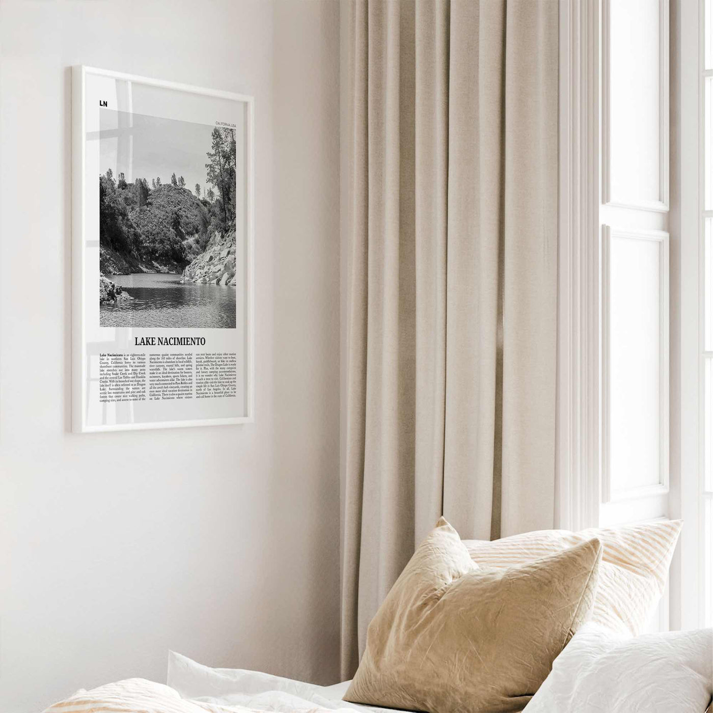 Lake Nacimiento Print Black and White, Lake Nacimiento Wall Art, Lake Nacimiento Poster, Lake Nacimiento Photo, Lake Nacimiento Wall Décor