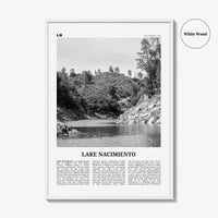 Lake Nacimiento Print Black and White, Lake Nacimiento Wall Art, Lake Nacimiento Poster, Lake Nacimiento Photo, Lake Nacimiento Wall Décor